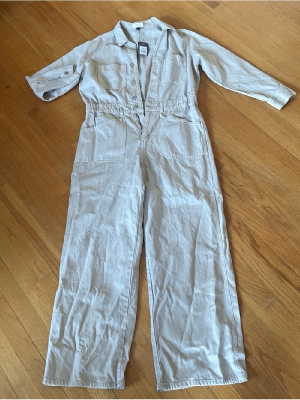 Target Neutral Beige Utility Jumpsuit size 14